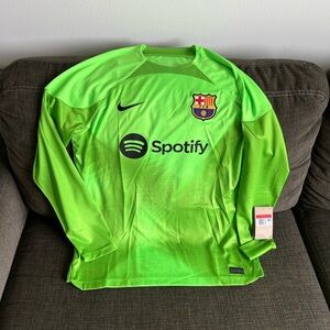 Nike Authentic FC Barcelona Goalkeeper DV1878-399 Soccer Jersey Men’s Sz: L